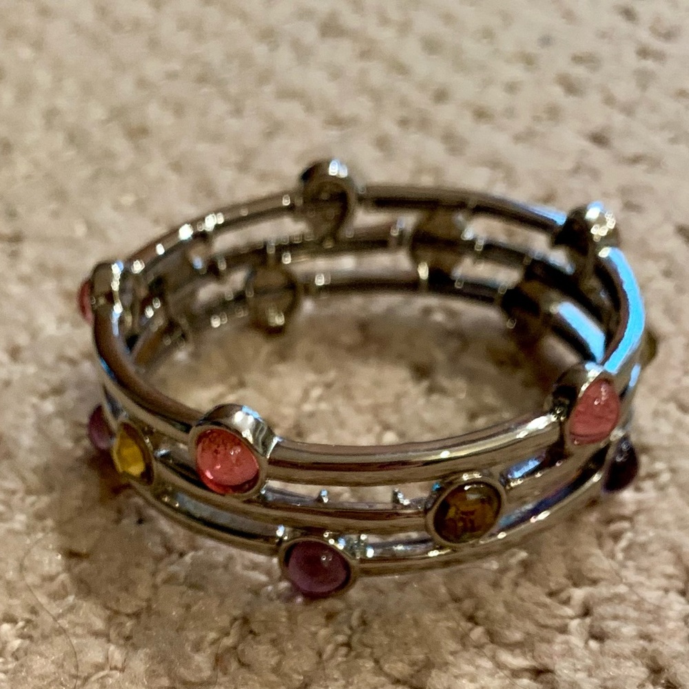 Lia Sophia Silver Bracelet Gemstones